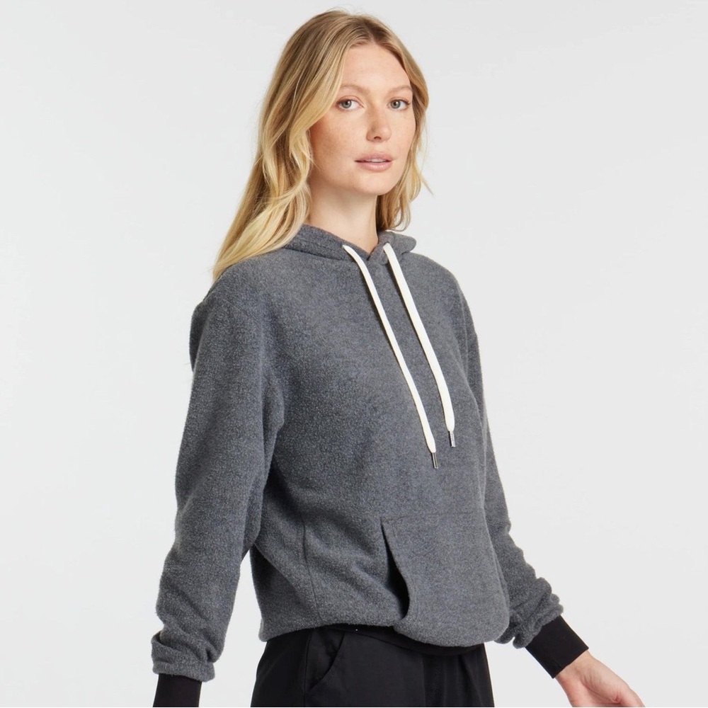 Feat Blanket Blend Hoodie Hazy Black‎ Gray Sweatshirt unisex Large NWT Cozy